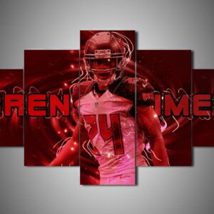 Tampa Bay Buccaneers - Brent Grimes - Sport 5 Panel Canvas Art Wall Decor