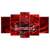 Tampa Bay Buccaneers - Sport 5 Panel Canvas Art Wall Decor