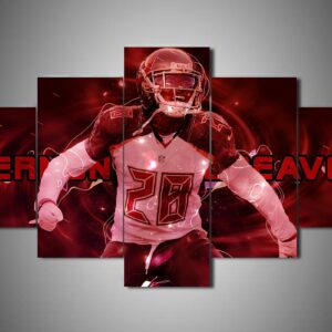 Tampa Bay Buccaneers - Vernon Hargreaves - Sport 5 Panel Canvas Art Wall Decor