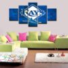 Tampa Bay Devil Rays - Sport 5 Panel Canvas Art Wall Decor