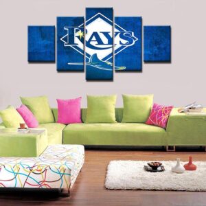 Tampa Bay Devil Rays - Sport 5 Panel Canvas Art Wall Decor