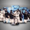 Tampa Bay Rays - Sport 5 Panel Canvas Art Wall Decor