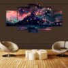 Tangled Castle - Movie 5 Panel Canvas Art Wall Decor