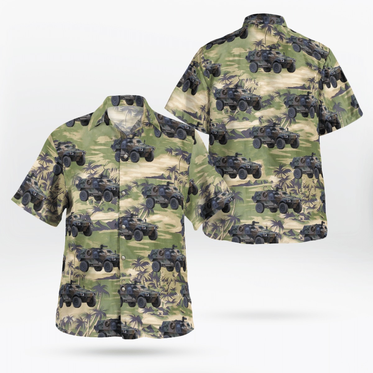 Tank Land Force Hawaiian Shirt Tank Land Force Hawaiian Shirt