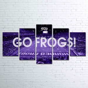 Tcu Logo - Sport 5 Panel Canvas Art Wall Decor