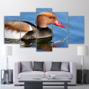 Teal - Animal 5 Panel Canvas Art Wall Decor