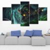 Teemo - League Of Legends - Gaming 5 Panel Canvas Art Wall Decor