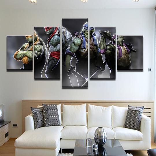 Teenage Mutant Ninja Turtles Tmnt - Anime 5 Panel Canvas Art Wall Decor Teenage Mutant Ninja Turtles Tmnt - Anime 5 Panel Canvas Art Wall Decor