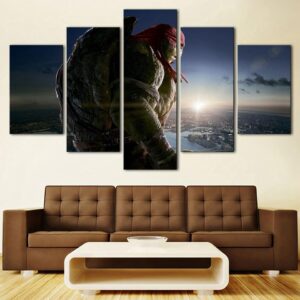 Teenage Mutant Ninja Turtles - Movie 5 Panel Canvas Art Wall Decor