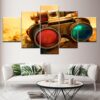 Telescope Instrument - Space 5 Panel Canvas Art Wall Decor