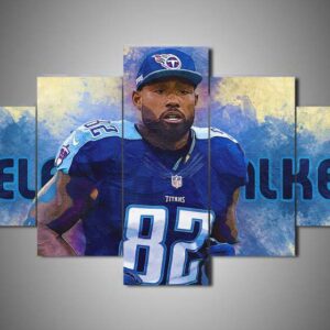 Tennessee Titans - Delanie Walker - Sport 5 Panel Canvas Art Wall Decor