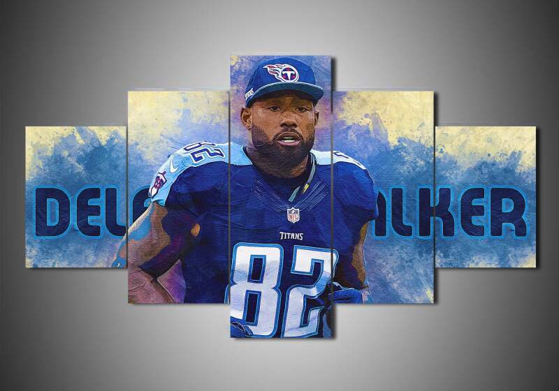 Tennessee Titans - Delanie Walker - Sport 5 Panel Canvas Art Wall Decor Tennessee Titans - Delanie Walker - Sport 5 Panel Canvas Art Wall Decor