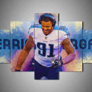 Tennessee Titans - Derrick Morgan - Sport 5 Panel Canvas Art Wall Decor