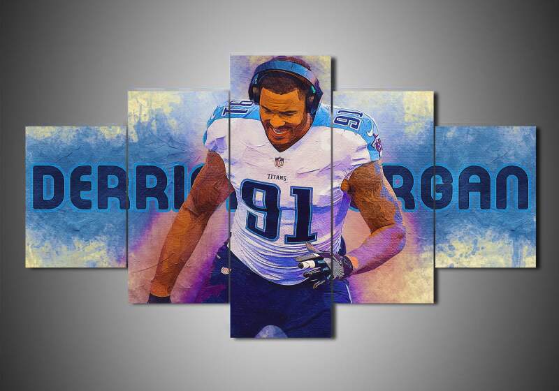 Tennessee Titans - Derrick Morgan - Sport 5 Panel Canvas Art Wall Decor Tennessee Titans - Derrick Morgan - Sport 5 Panel Canvas Art Wall Decor