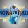 Tennessee Titans - Jack Conklin - Sport 5 Panel Canvas Art Wall Decor