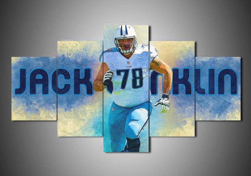 Tennessee Titans - Jack Conklin - Sport 5 Panel Canvas Art Wall Decor Tennessee Titans - Jack Conklin - Sport 5 Panel Canvas Art Wall Decor