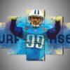 Tennessee Titans - Jurrell Casey - Sport 5 Panel Canvas Art Wall Decor