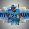 Tennessee Titans - Taylor Lewan - Sport 5 Panel Canvas Art Wall Decor