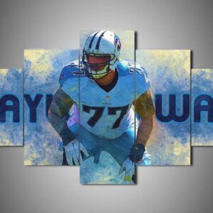Tennessee Titans - Taylor Lewan - Sport 5 Panel Canvas Art Wall Decor