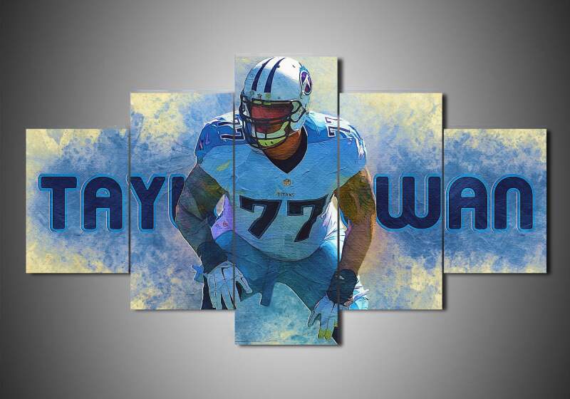 Tennessee Titans - Taylor Lewan - Sport 5 Panel Canvas Art Wall Decor Tennessee Titans - Taylor Lewan - Sport 5 Panel Canvas Art Wall Decor