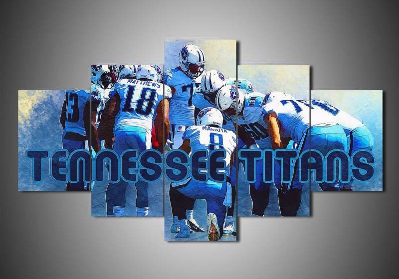 Tennessee Titans - Team - Sport 5 Panel Canvas Art Wall Decor Tennessee Titans - Team - Sport 5 Panel Canvas Art Wall Decor
