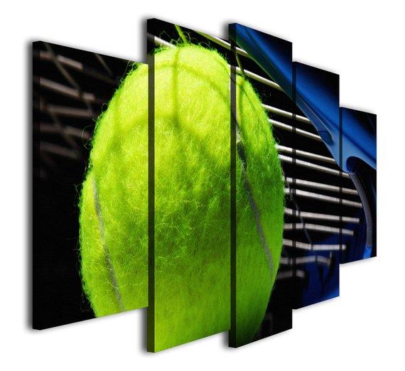 Tennis Ball - Sport 5 Panel Canvas Art Wall Decor Tennis Ball - Sport 5 Panel Canvas Art Wall Decor
