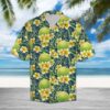 Tennis Frangipani Hawaiian Shirt Summer Button Up