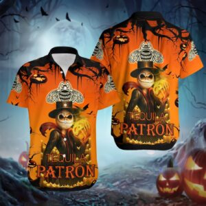 Tequila Patron Jack Skellington Hawaiian Shirt
