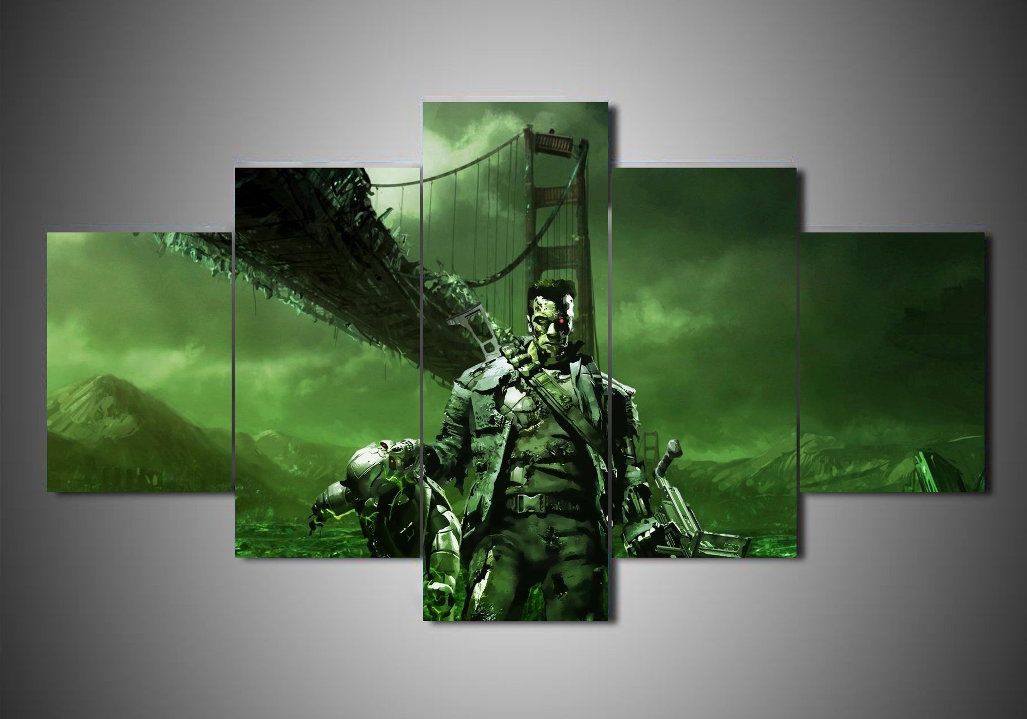 Terminator 5 - Movie 5 Panel Canvas Art Wall Decor Terminator 5 - Movie 5 Panel Canvas Art Wall Decor
