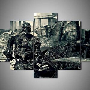 Terminator 7 - Movie 5 Panel Canvas Art Wall Decor