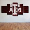 Texas A&M - Sport 5 Panel Canvas Art Wall Decor