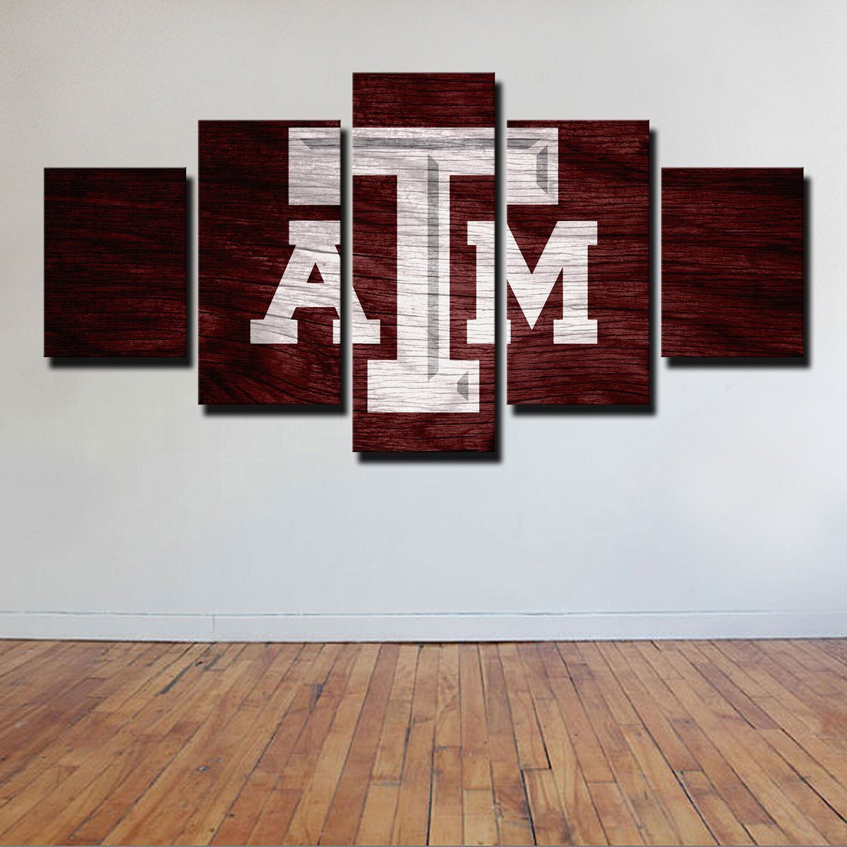 Texas A&M - Sport 5 Panel Canvas Art Wall Decor Texas A&M - Sport 5 Panel Canvas Art Wall Decor
