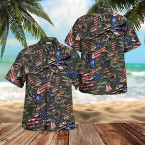 Texas Camouflage Gun Usa Hawaiian Shirt