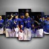 Texas Rangers 2 - Sport 5 Panel Canvas Art Wall Decor