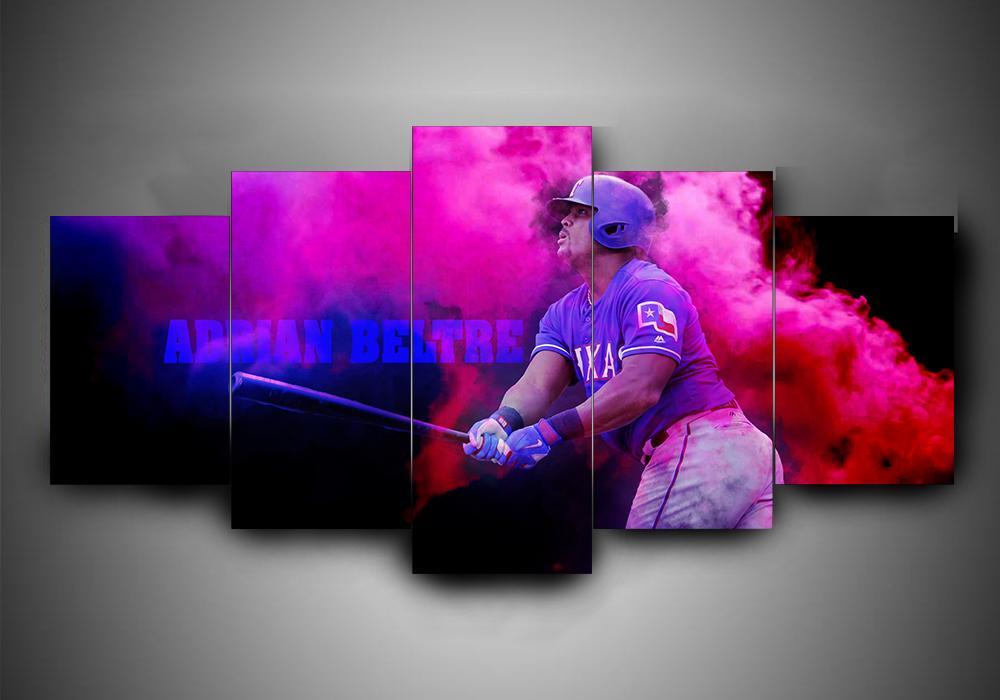 Texas Rangers 3 - Sport 5 Panel Canvas Art Wall Decor Texas Rangers 3 - Sport 5 Panel Canvas Art Wall Decor