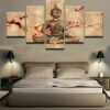 Thai Buddha Amulet Buddhism - Religion 5 Panel Canvas Art Wall Decor
