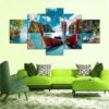 Thailand Paradise Beach - Nature 5 Panel Canvas Art Wall Decor
