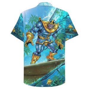 Thanos Surfing Hawaiian Shirt