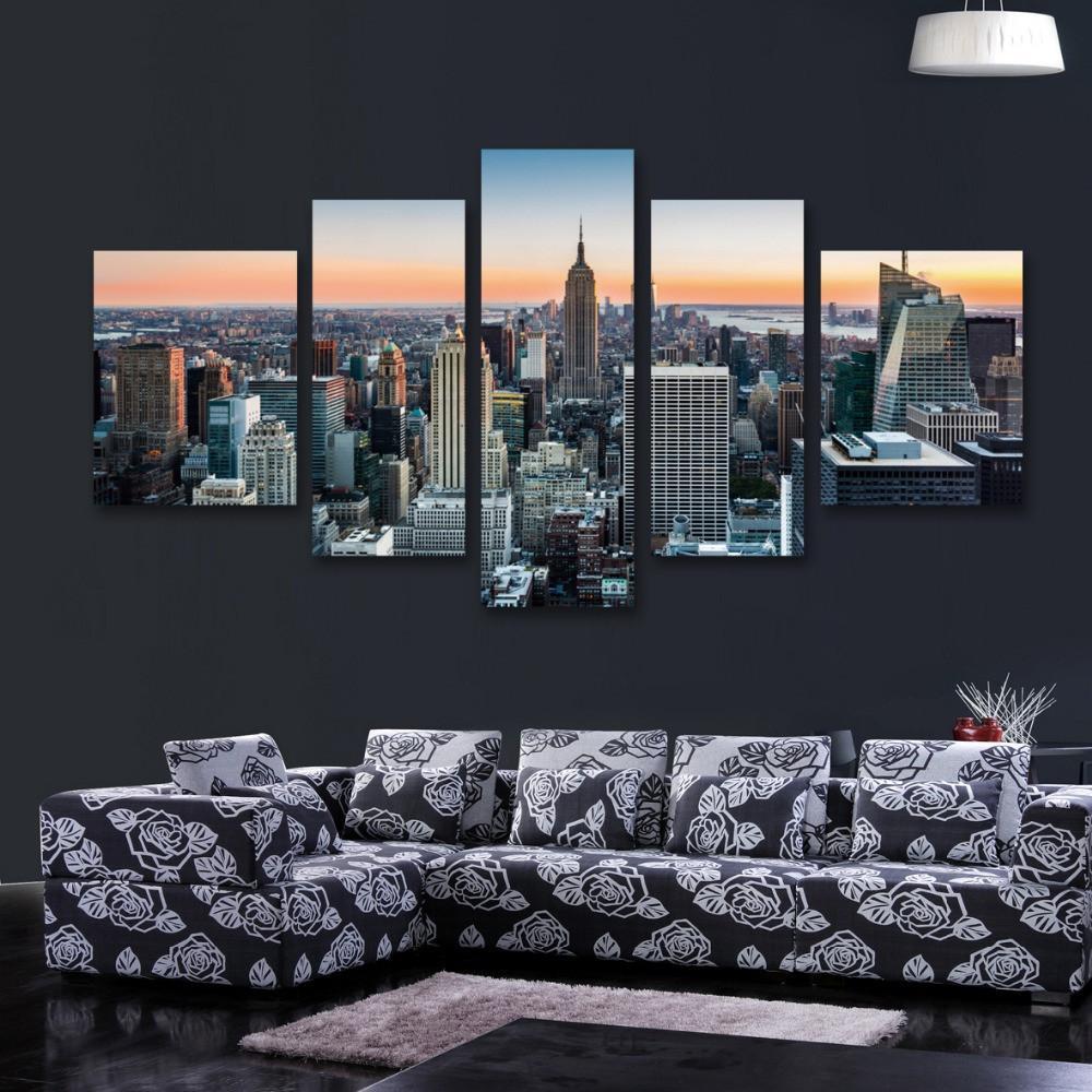 The Art Of Landscape - Nature 5 Panel Canvas Art Wall Decor The Art Of Landscape - Nature 5 Panel Canvas Art Wall Decor