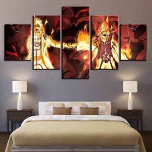 The Association Of Naruto - Anime 5 Panel Canvas Art Wall Decor