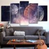 The Baske - Abstract 5 Panel Canvas Art Wall Decor