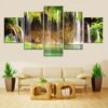 The Beauty Of Forest - Nature 5 Panel Canvas Art Wall Decor