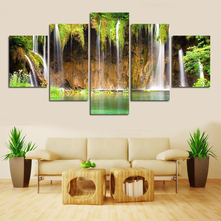 The Beauty Of Forest - Nature 5 Panel Canvas Art Wall Decor The Beauty Of Forest - Nature 5 Panel Canvas Art Wall Decor