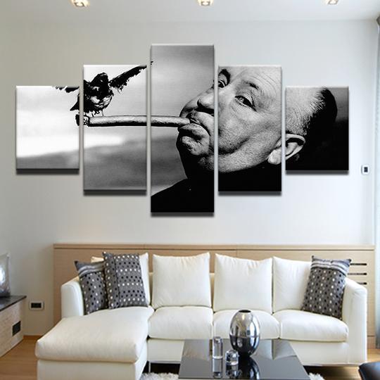 The Birds Alfred Hitchcock - Famous Person 5 Panel Canvas Art Wall Decor The Birds Alfred Hitchcock - Famous Person 5 Panel Canvas Art Wall Decor