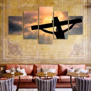 The Christian Sacrifice - Religion 5 Panel Canvas Art Wall Decor