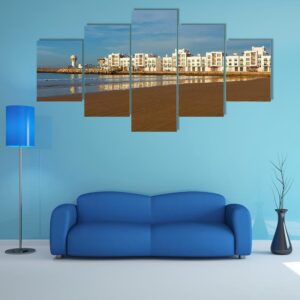 The City Of Agadir In Morroco - Nature 5 Panel Canvas Art Wall Decor