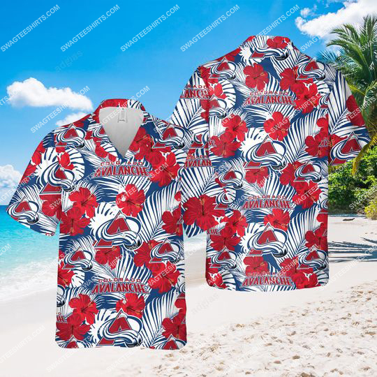The Colorado Avalanche Hockey All Over Print Hawaiian Shirt The Colorado Avalanche Hockey All Over Print Hawaiian Shirt