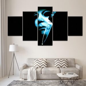 The Curse Of Michael Myers - Halloween Movie 5 Panel Canvas Art Wall Decor