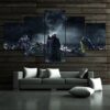 The Dark Knight - Movie 5 Panel Canvas Art Wall Decor