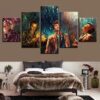 The Doctors Movie Characters Doctor Who - Movie 5 Panel Canvas Art Wall Decor